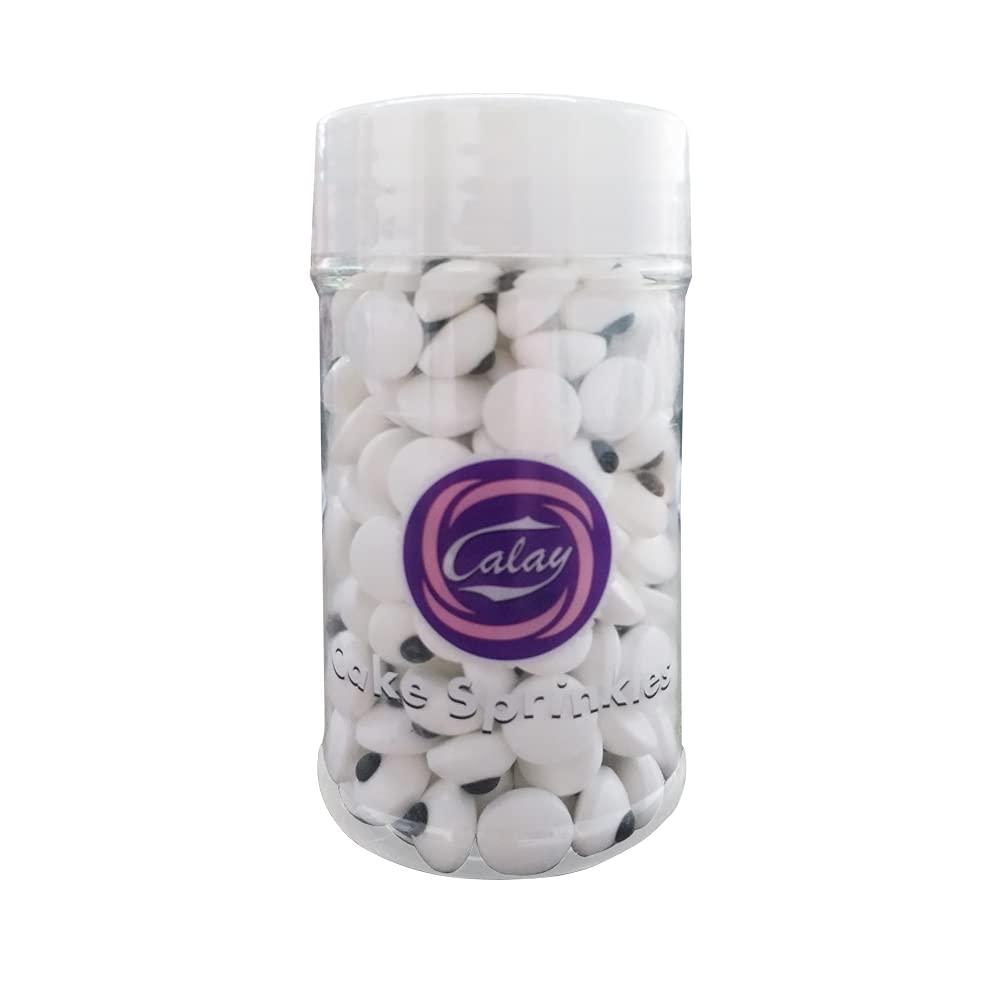 1 Bottle Candy Eyeballs Eyes Cake Cupcake Toppers Cookie Decorations Edible Dessert Sprinkles for Halloween Christmas Cake Cupca