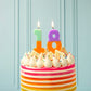 Talking Tables Orange And Pink Number 2 Candle For Cakes | Birthday Cake Topper Decorations For Kids Party, Boys, Girls 2Nd, 21S