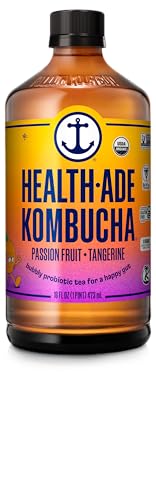 Health-Ade Organic Passion Tangerine Kombucha, 16 Fl Oz