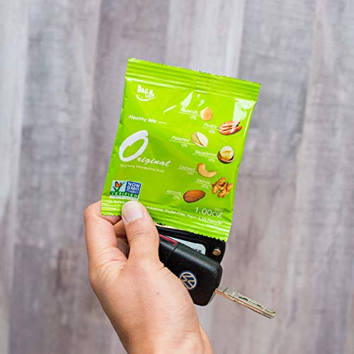 Daily Gourmet Nuts - Unsalted Mixed Nuts Snack Packs/Individually Wrapped Snacks/Nut Snacks/No Peanuts/Healthy Trail Mix Individual Packs/Deluxe Assorted Snacks / 48 Packs