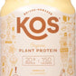 KOS Vegan Protein Powder Erythritol Free, Vanilla - USDA Organic Pea Protein Blend, Plant Based Superfood Rich in Vitamins & Min