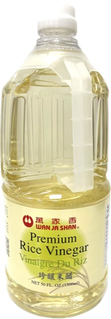 Wan Ja Shan Premium Rice Vinegar 50oz Sodium Free, Sugar Free, MSG Free - 4.5 Percent Acidity.