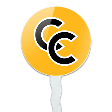 Colorado College Secondary Logo Cupcake Picks Toppers Decoration Set Of 6