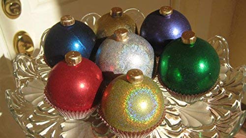 Christmas Holiday Red Cake Glitter Pigment | Shiny Bright Redd Cake Glitter 5G Jar | Decoration Dust For Cake Decorating, Diy, C