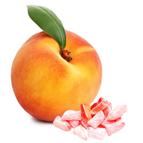 Butterfields Gourmet Old-Fashioned Peach Buds Hard Candy, 7 Oz (2-Pack), Gluten Free, Made with Pure Cane Sugar, Handcrafted in the USA