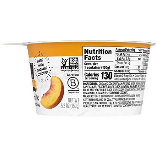 So Delicious, Peach Coconut Milk Yogurt, 5.3 Ounce