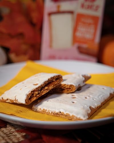 Katz Gluten Free Pumpkin Cheesecake Toaster Pastries. Limited Edition Fall Flavor Breakfast Snack. Free of Dairy  Peanuts  Tree Nuts  and Sesame  No Artificial Color. Kosher (12Pk)