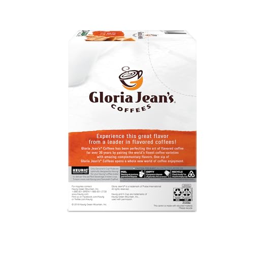 Gloria Jean s Coffees Butter Toffee, Single-Serve Keurig K-Cup Pods, Flavored Medium Roast Coffee, 96 Count
