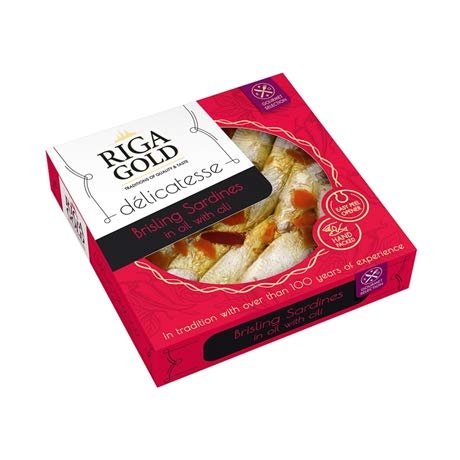 Riga Gold Brisling Sardines In Olive Oil With Chili - 120G (2 Pack)