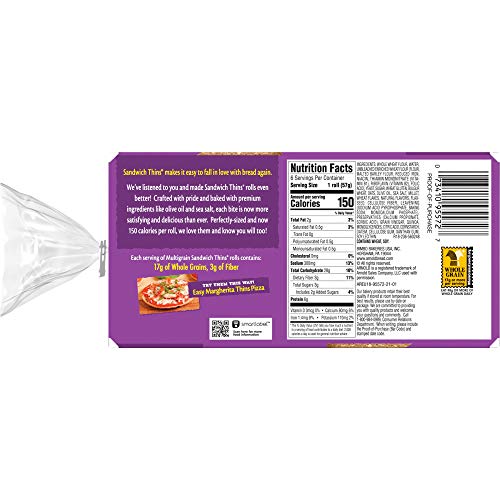 Arnold Select Sandwich Thins Multi-Grain 12 Oz (Pack Of 6)