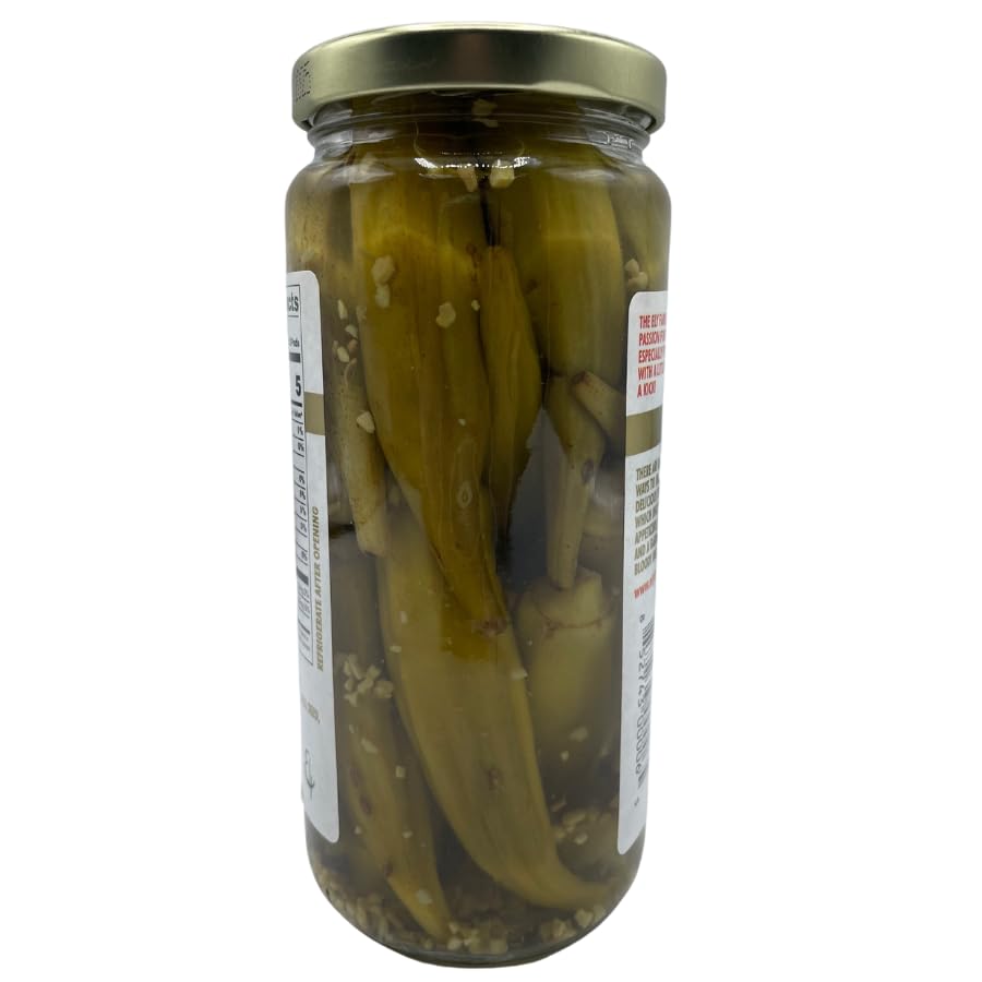 Ely Farms | Pickled Okra | Family Recipe | Zesty Dill And Garlic Flavor | Hint Of Chili Pepper | Delicious Appetizer Or Bloody M