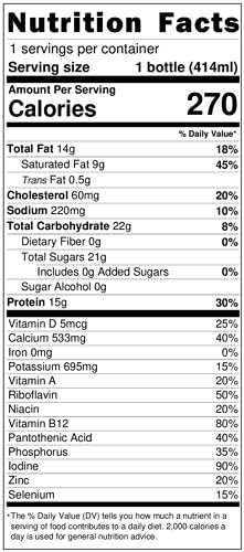 Darigold Whole Milk, 12 Essential Nutrients, 15g Protein, 14oz, Pack of 12