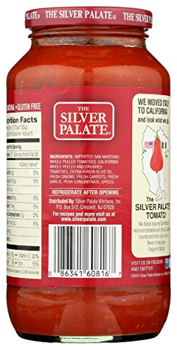 The Silver Palate, Pasta Sauce, Low Sodium Marinara, 25 Oz
