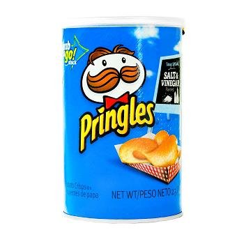Pringle Med Salt & Vinegar 2.5 Oz - (Pack Of 6)