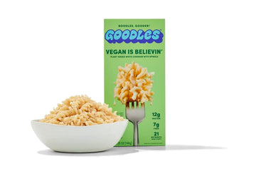 Goodles Vegan Is Believin Mac & Cheese 1-Pack, 5.25Oz - 12G Protein, 7G Fiber With Prebiotics, 21 Nutrients - Kosher Certified |