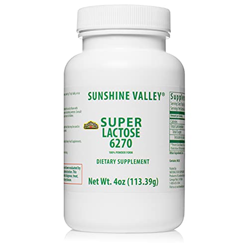 Sunshine Valley® Super Lactose Powder Sugar—Natural Food Stabilizer—Lactose Homebrew in malt-inspired Making—Low Carb Sugar Replacement—Healthy Sweeteners Cooking/Baking, Sugar Powder Filler 4 Ounce