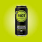 RIOT Clean Energy Drink  Citrus Lime  Zero Artificial Anything  No Sucralose  Made with Real Fruit  No Sugar Added  Natural Healthy Energy Stamina & Focus  16 Fl Oz (Pack of 12)
