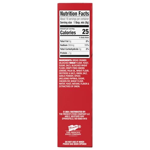 Frenchs Seasoned Coating Mix, Crispy Fried Onion, Delicious Swap for Traditional Breadcrumbs When Preparing Meatloaf, Meatballs
