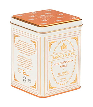 Harney & Sons Classic Hot Cinnamon Spice Tea, 20 Tea Sachets, 1.4 Oz