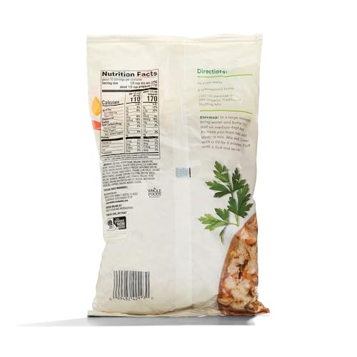 365 by Whole Foods Market, Traditional Stuffing Mix with Chicken Flavor, Vegetarian, Organic, 10 Ounces