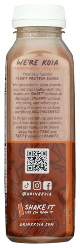Koia Protein - Ready To Drink Plant Protein Shake (12 oz) - Maple Pecan - Dairy Free, Gluten Free, Soy Free, Non GMO, Kosher, Ve