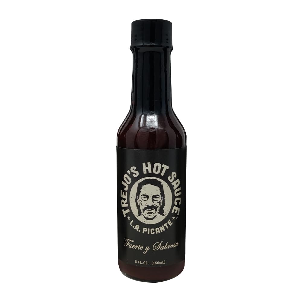 Trejos Tacos Hot Sauce - Medium Heat - 5 Fl Oz - Non-GMO, Gluten-Free, Dark Brown