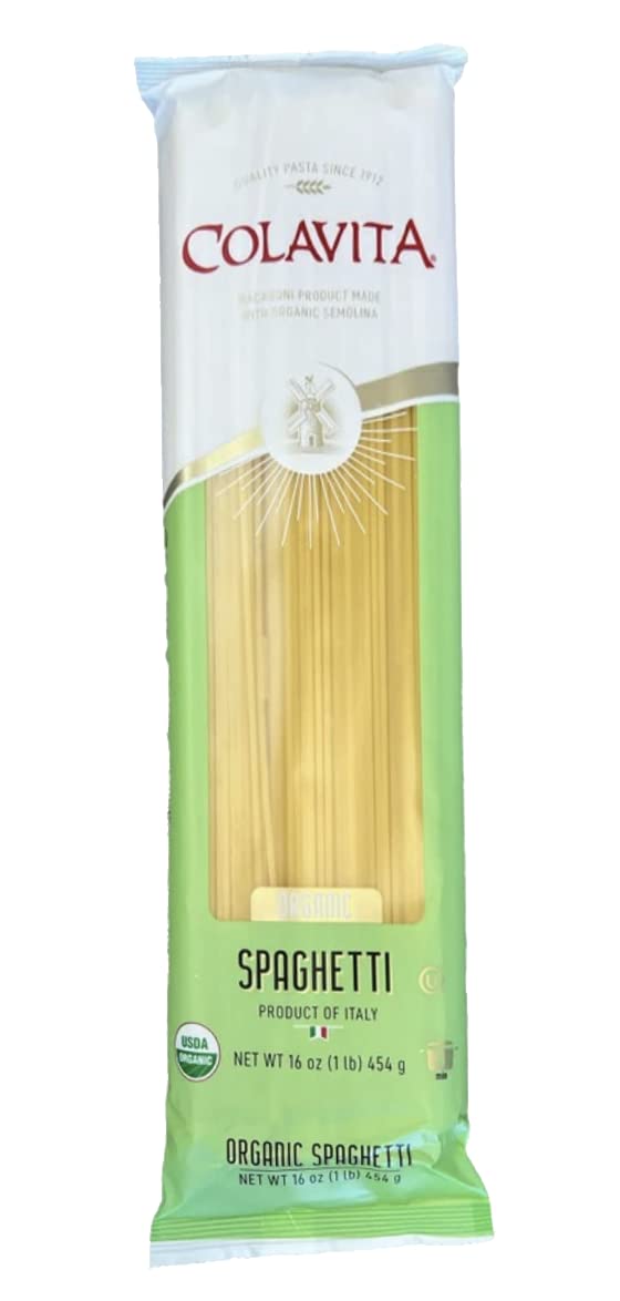 Colavita Pasta - Organic Spaghetti, 1 Pound - Pack of 20