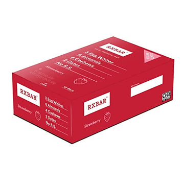 Rxbar Protein Bars 12G Protein Gluten Free Snacks Strawberry 22Oz Box (12 Bars)