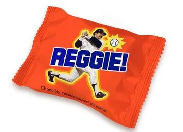 The REGGIE! Bar - 1.8 oz Milk Chocolate Covered Caramel & Peanuts - Classic Candy Bar Made in the USA, Endorsed by Baseball Lege