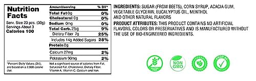 CHIPS Eucalyptus Menthol Classic Italian Throat Pastilles, Soothing and Refreshing, All-Natural, Gluten Free, Prebiotic, No GMOs
