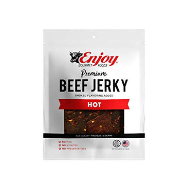 Enjoy Beef Jerky Hot, All Natural 3Oz (Pack Of 1)