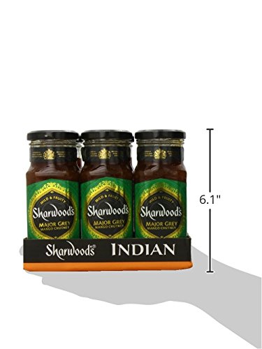 Sharwood's Mango Chutney - Major Grey, 12.5 Ounce (Pack of 6)