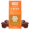 TCHO Real Fudgy 70% Dark Chocolate Baking Couvertures (6.6lb Bag) | Organic & Fair Trade Certified | Non GMO, Non-Dairy, Vegan, 