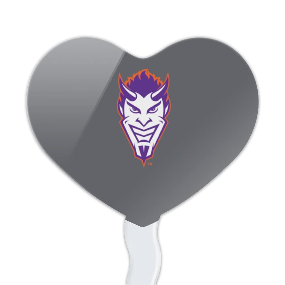 GRAPHICS & MORE Cupcake Picks Set of 6, Acrylic, Heart Design, One Size, Northwestern State University