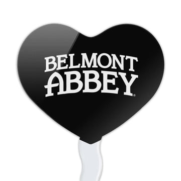 GRAPHICS & MORE Heart Love Cupcake Picks Set of 6 - Acrylic, Belmont Abbey College, Model CUPT.HRT.ACR.6PK.CLCBAB500B