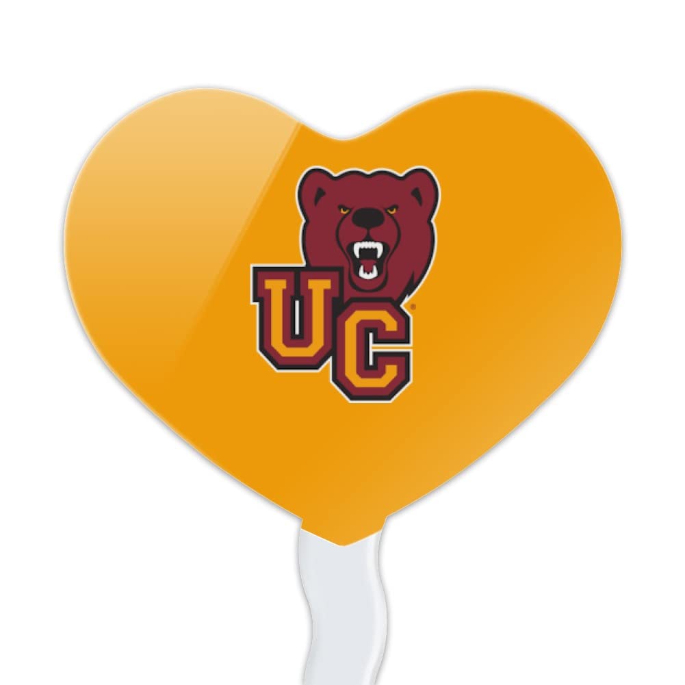 GRAPHICS & MORE Cupcake Picks Set of 6, Acrylic, Ursinus College Heart Decoration