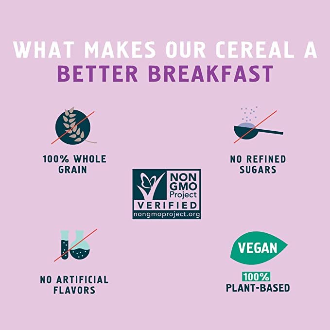 Seven Sundays Wild & Free Blueberry Chia Muesli Cereal {12 Oz. Pouches, 4 Count} | Gluten Free Certified | Non Gmo | No Refined