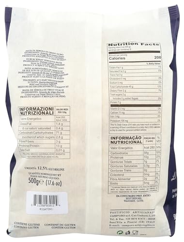 Camp Oro Le Regionali Rigatoni Pasta Pack of 4 Bag
