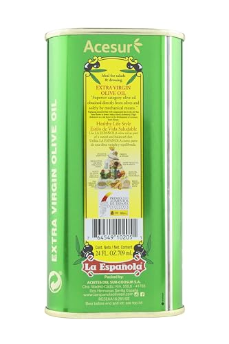La Española First Cold Pressed Extra Virgin Olive Oil, 24 Fl Oz, Olive Color, Model 10708