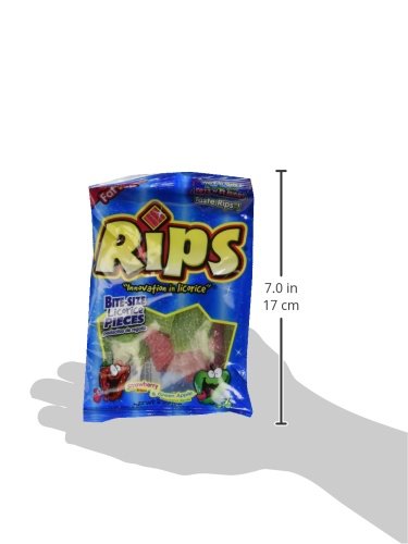 Rips Assorted Licorice Pieces, 4 Ounce (Pack Of 12)
