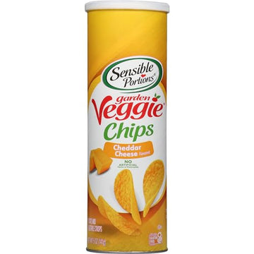 Sensible Portions Stacked Garden Veggie Chips, Cheddar, 5 Oz (Pack Of 12)