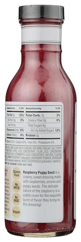 Briannas Rasberry Poppy Seed Dressing, 12 Oz. Bottle Pack Of 6
