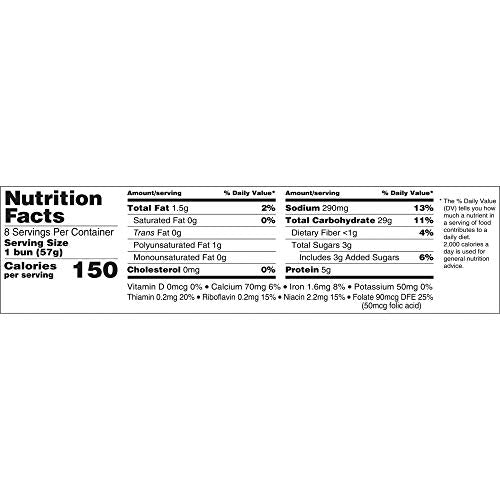 Arnold Potato Buns, 8 count, (2.0 oz each), Hamburger Buns, 16 oz Bag