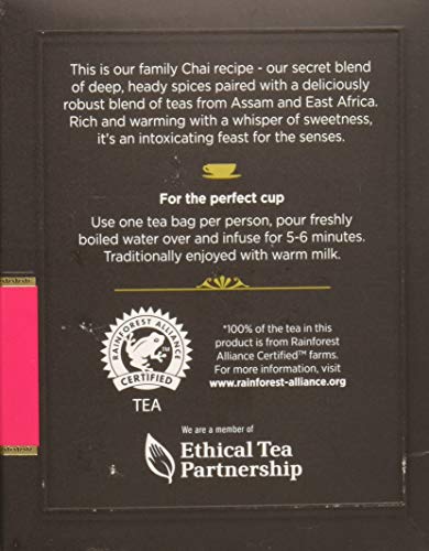 Taylors Of Harrogate Classic Chai Tea, 20 Teabags (Pack Of 1)
