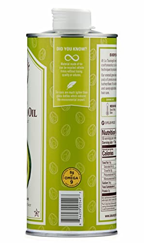 La Tourangelle  Avocado Oil  All-Natural Handcrafted from enhanced Avocados  Great for Cooking  as Butter Substitute  and for Skin and Hair  25.4 fl oz