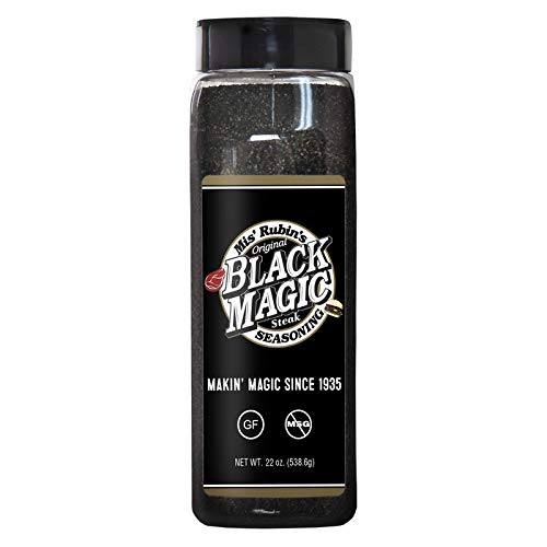 Charcoal Seasoning Dry BBQ Rub (Large) - 23 oz. Black Magic Charcoal Grill Seasoning Best for Briskets, BBQ Burger, Ribeyes, Pul