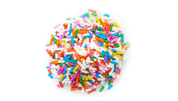 Yupik Rainbow Sprinkles, 2.2 Lb, Low In Sugar, Cholesterol-Free, Sodium-Free, Kosher, Dessert Topping