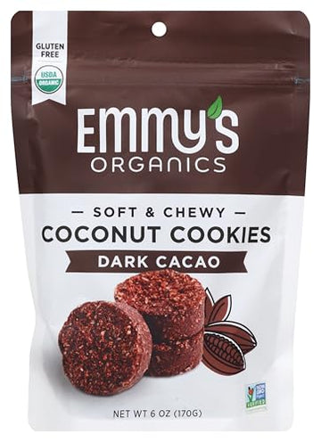 EMMYS Organic Dark Cacao Macaroons, 6 OZ