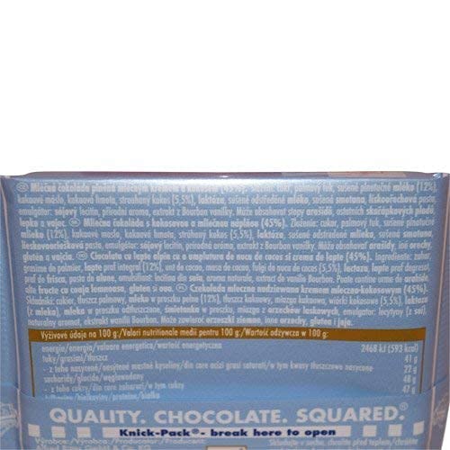 Ritter Sport Kokos / coconut (3 Bars each 100g) - fresh from Germany
