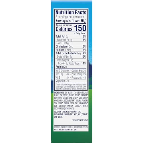 CLIF Kid Zbar - Iced Oatmeal Cookie - Soft Baked Whole Grain Snack Bars - USDA Organic - Non-GMO - Plant-Based - 1.27 oz. (6 Pac